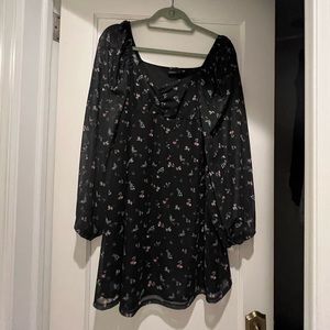 ASOS design size small black printed dress size small, NWOT